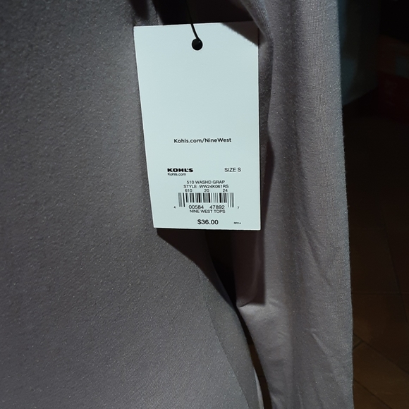 NINE WEST TAN Blouse Spandex - Picture 5 of 5